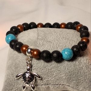Handmade Turtle Charm Bracelet